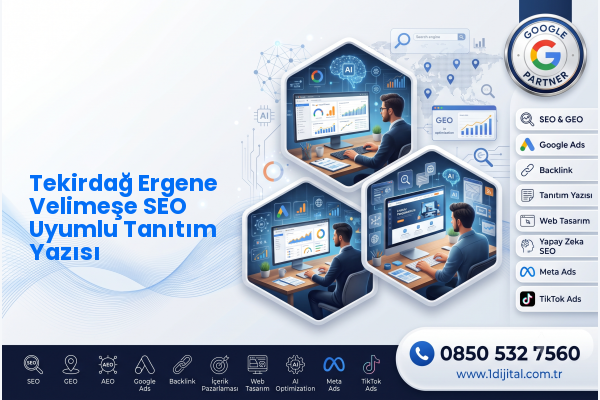 Tekirdağ Ergene Velimeşe SEO Uyumlu Tanıtım Yazısı — Dijital1 dijital pazarlama hizmeti görseli