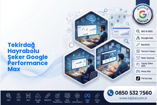 Tekirdağ Hayrabolu Şeker Google Performance Max — Dijital 1 dijital pazarlama hizmeti görseli