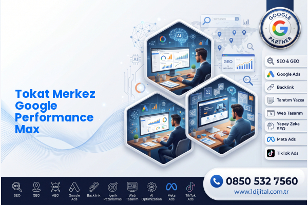 Tokat Merkez Google Performance Max — Dijital 1 dijital pazarlama hizmeti görseli