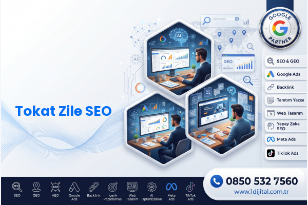 Tokat Zile SEO — Dijital 1 dijital pazarlama hizmeti görseli