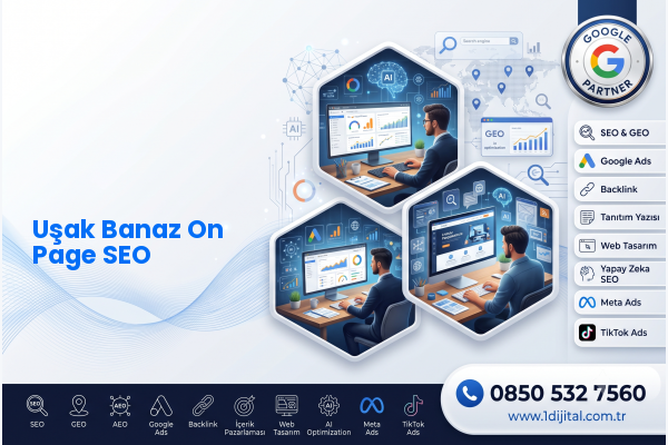 Uşak Banaz On Page SEO — Dijital1 dijital pazarlama hizmeti görseli