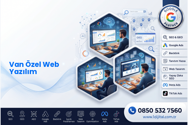 Van Özel Web Yazılım — Dijital 1 dijital pazarlama hizmeti görseli