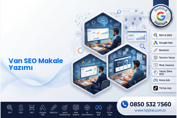 Van SEO Makale Yazımı — Dijital 1 dijital pazarlama hizmeti görseli