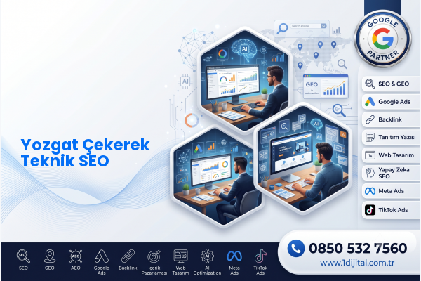 Yozgat Çekerek Teknik SEO — Dijital1 dijital pazarlama hizmeti görseli