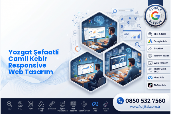 Yozgat Şefaatli Camii Kebir Responsive Web Tasarım — Dijital1 dijital pazarlama hizmeti görseli